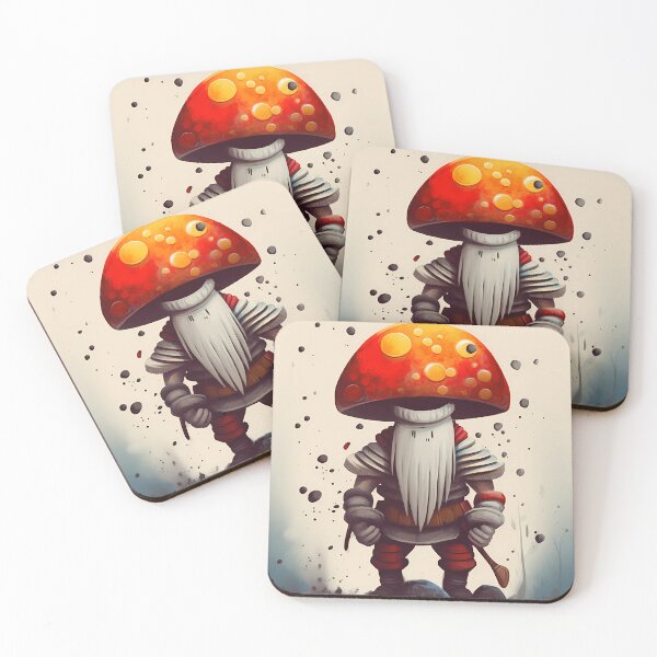 Item preview, Ancient Psychedelic Mushroom Warrior | Mushroom Guardian | Fantastical Fungi Warrior designed and sold by mindexploration.