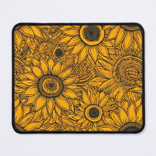 Item preview, 70s Nordic Design inspired Sunflower Pattern designed and sold by candlewithhare.