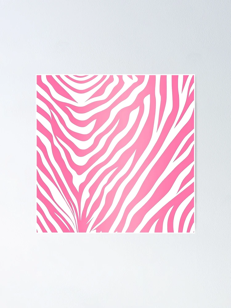 Thumbnail 1 of 3, Poster, Pink Zebra Pattern designed and sold by Graphoteka.