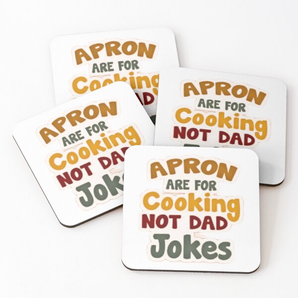 Item preview, Aprons Are For Cooking Not Dad Jokes designed and sold by Trendy Design.