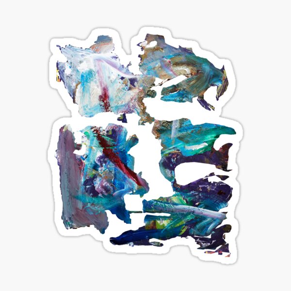 Abstract Left Over No 3 Sticker