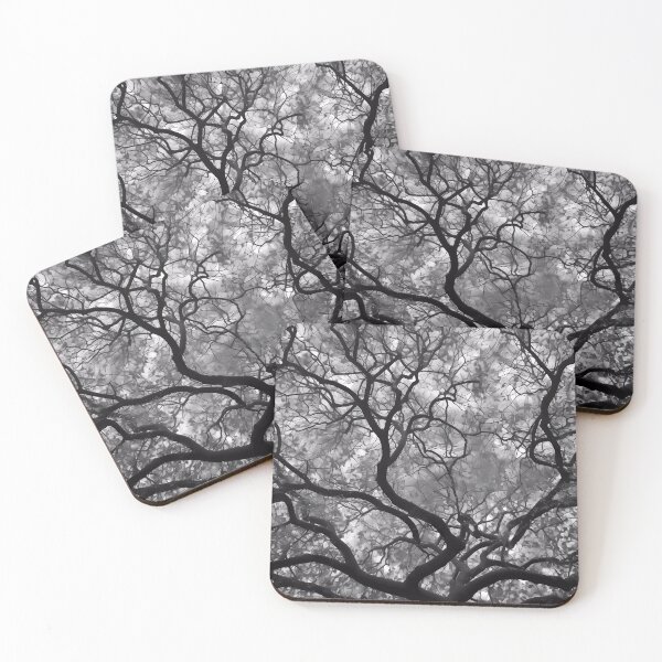 Item preview, Intricate gray maze from a tree in a muted tone designed and sold by SingularityGeek.