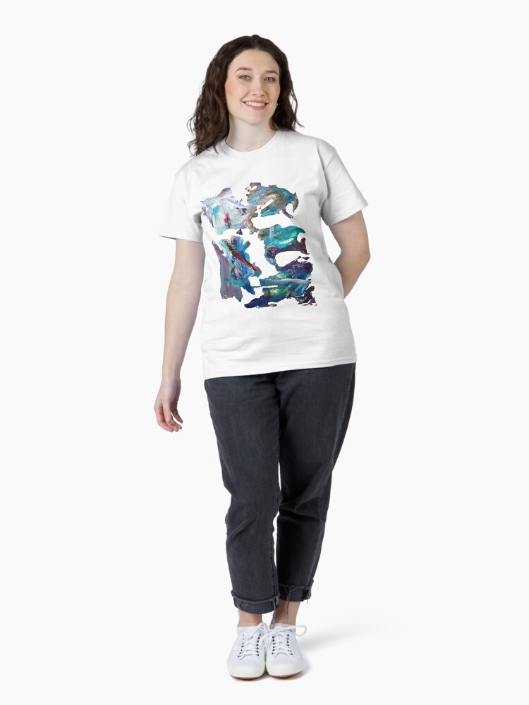 Thumbnail 4 of 7, Classic T-Shirt, Abstract Left Over No 3 designed and sold by Muyiwa.