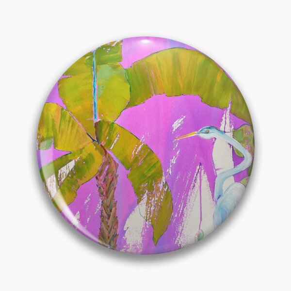 Item preview, Great Blue Heron with Palm designed and sold by Kimberly Stein Studio.
