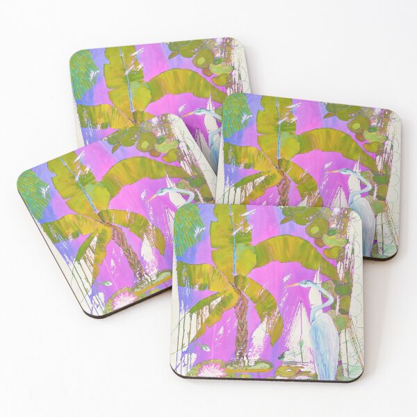 Item preview, Great Blue Heron with Palm designed and sold by Kimberly Stein Studio.