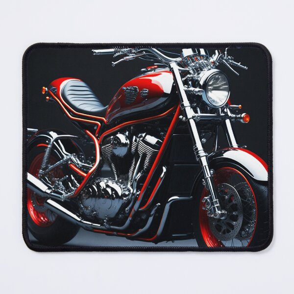 Item preview, Chrome and Red Motorcycle 2 - Sleek and Stylish designed and sold by StrictlyDesigns.