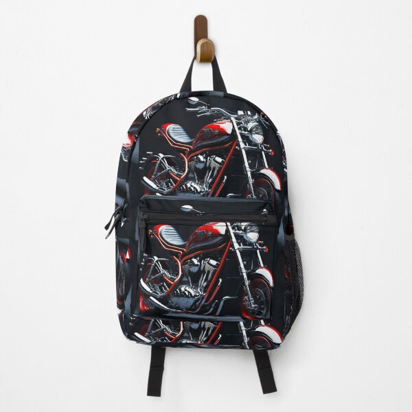 Item preview, Chrome and Red Motorcycle 2 - Sleek and Stylish designed and sold by StrictlyDesigns.