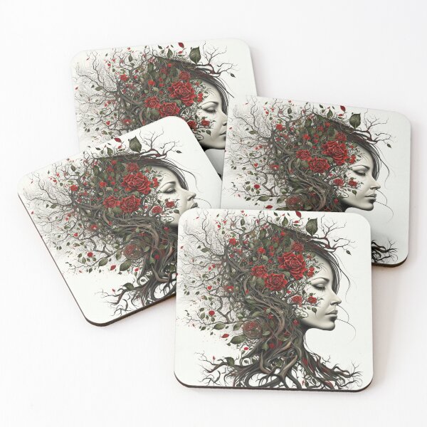 Item preview, Tree of life with Roses designed and sold by MedusaPrintArt.