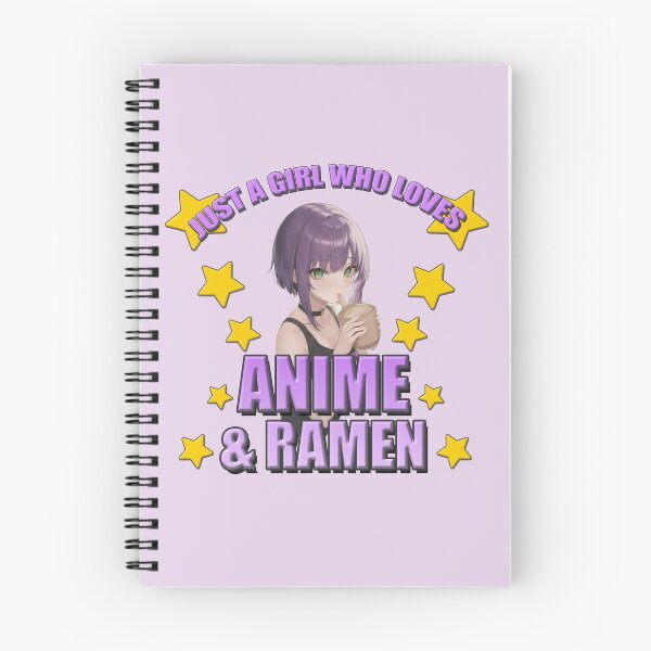 Item preview, Just A Girl Who Loves Anime And Ramen  - Cute Anime, Cute Japan, Retro Japan , Funny Senpai, Weaboo Gift, Funny Otaku designed and sold by Noodle Doodle.