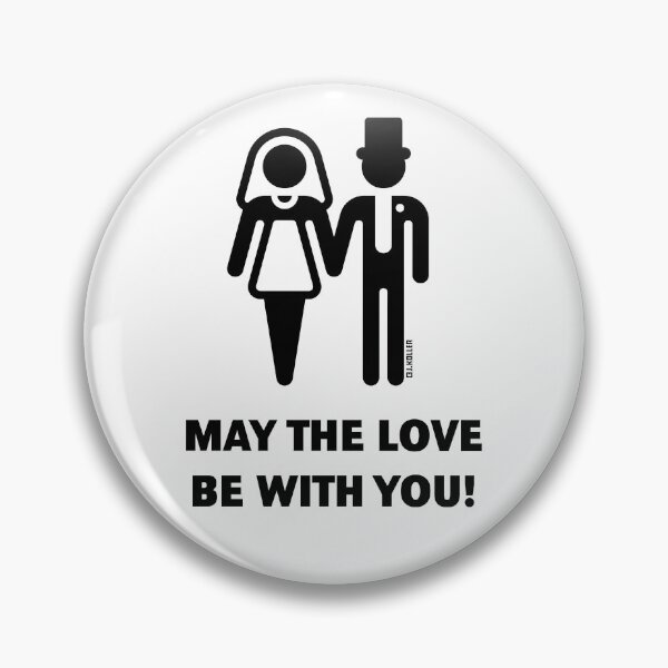 Item preview, May The Love Be With You! (Wedding / Marriage / Black) designed and sold by MrFaulbaum.