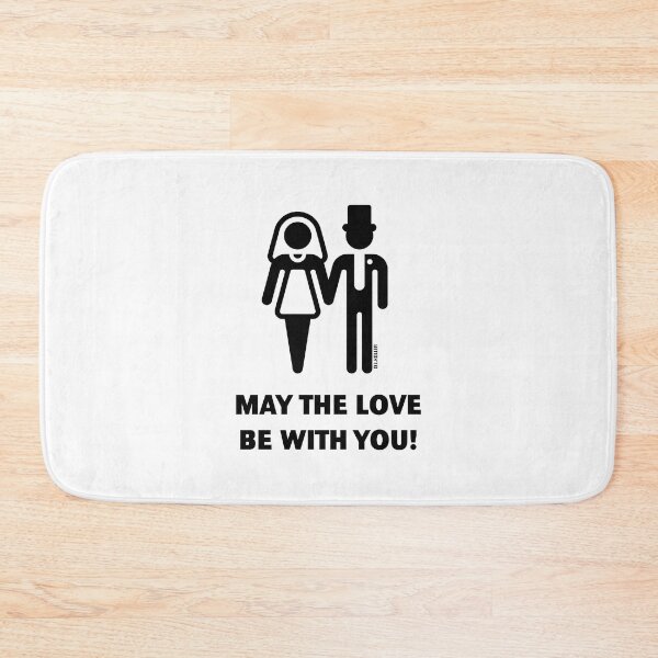 Item preview, May The Love Be With You! (Wedding / Marriage / Black) designed and sold by MrFaulbaum.