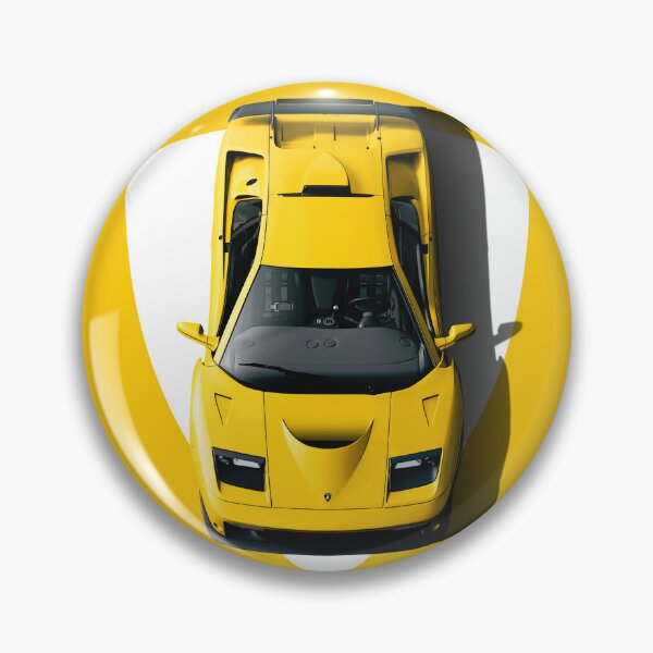 Item preview, Top view of 1990s Retro Italian v12 Supercar - Yellow designed and sold by ApexFibers.