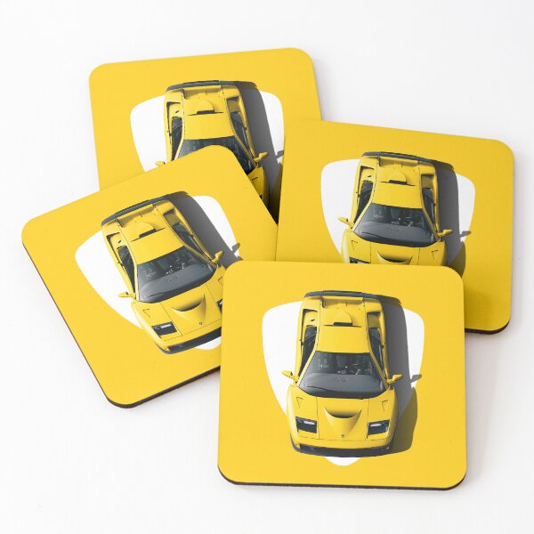 Item preview, Top view of 1990s Retro Italian v12 Supercar - Yellow designed and sold by ApexFibers.
