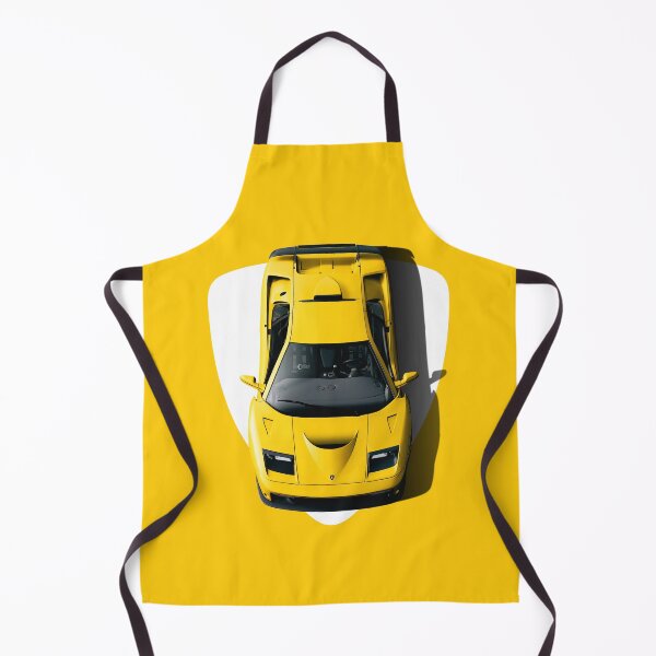 Item preview, Top view of 1990s Retro Italian v12 Supercar - Yellow designed and sold by ApexFibers.