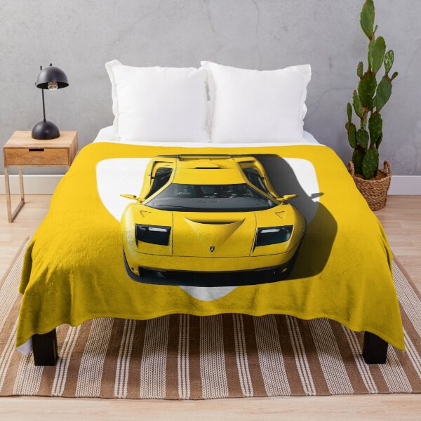 Item preview, Top view of 1990s Retro Italian v12 Supercar - Yellow designed and sold by ApexFibers.