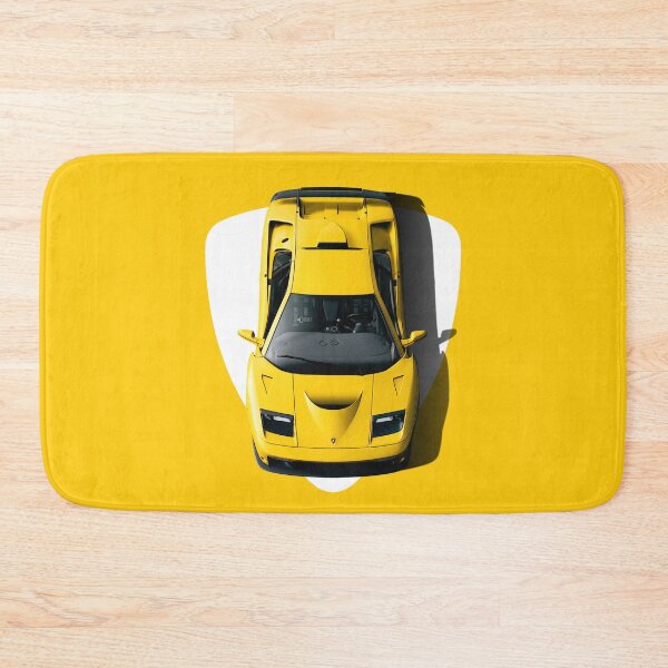 Item preview, Top view of 1990s Retro Italian v12 Supercar - Yellow designed and sold by ApexFibers.