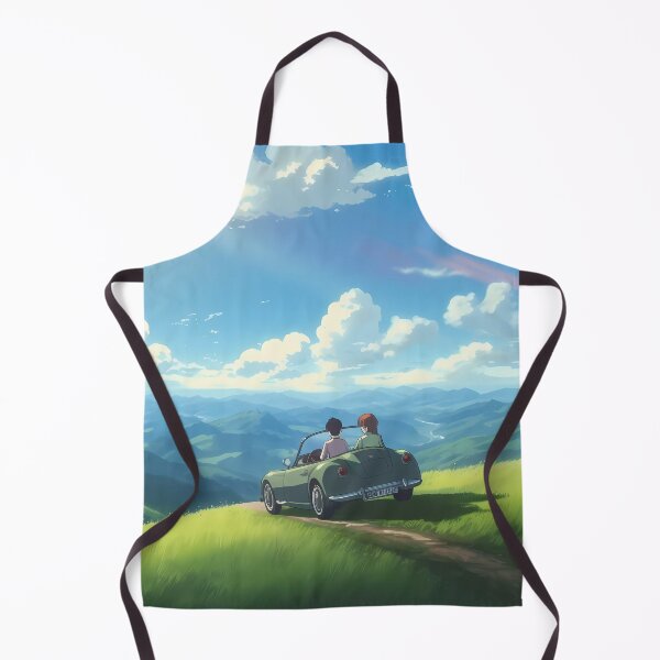 Item preview, Traveling in an electric car with my partner through green meadows in a beautiful landscape designed and sold by SingularityGeek.