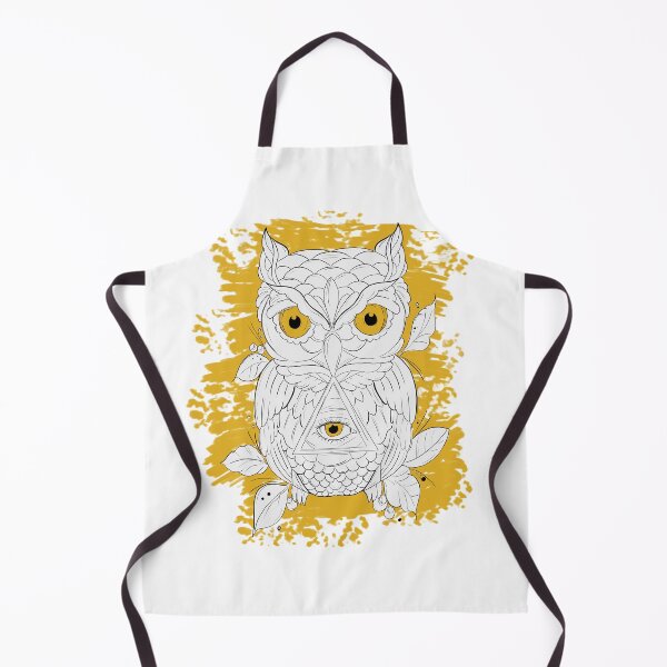 Item preview, Gold Owl Bird Leaves designed and sold by hemp3x.