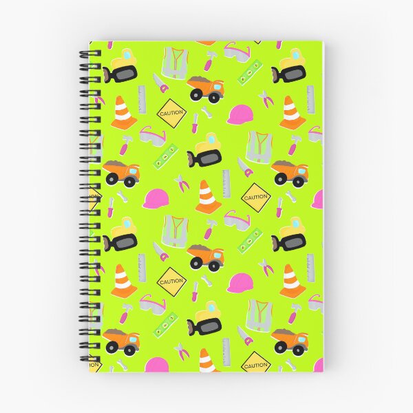 Item preview, Construction Worker Safety JW LDC Mug Notebook DRC Hard Hat Vest Safety Cone Glasses on Hi Viz Green designed and sold by RegalitosParaTi.
