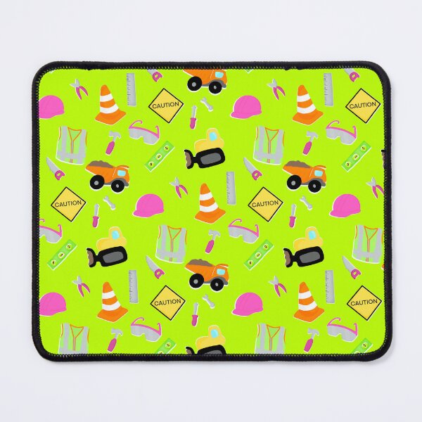 Item preview, Construction Worker Safety JW LDC Mug Notebook DRC Hard Hat Vest Safety Cone Glasses on Hi Viz Green designed and sold by RegalitosParaTi.