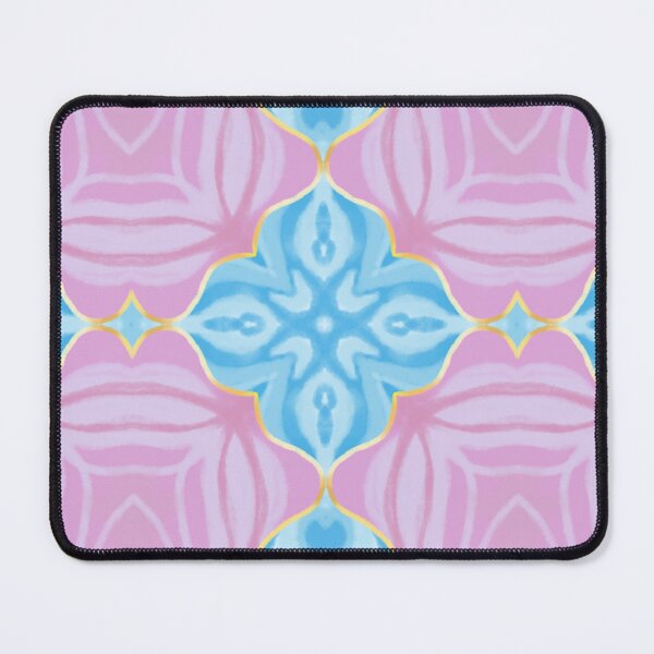 Item preview, abstract pinkshades blue flower designed and sold by Pokomon.