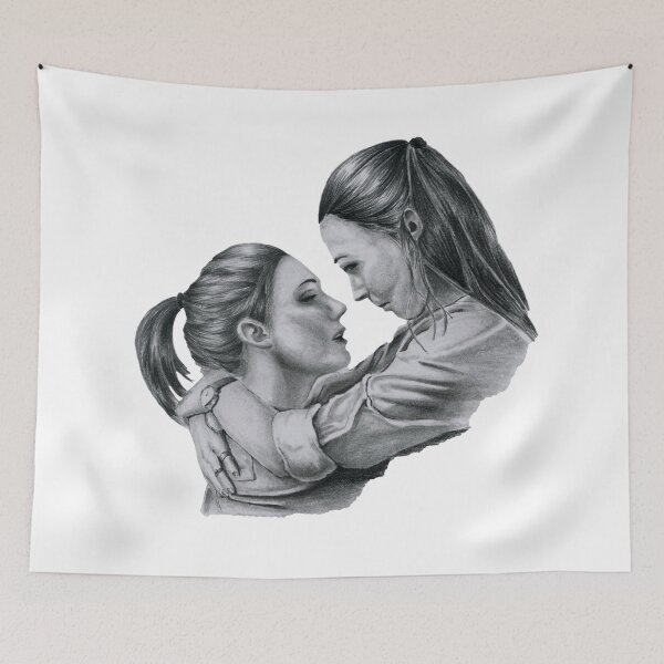 Item preview, Wynonna Earp - Wayhaught Pencil Portrait 2 designed and sold by CriSan.