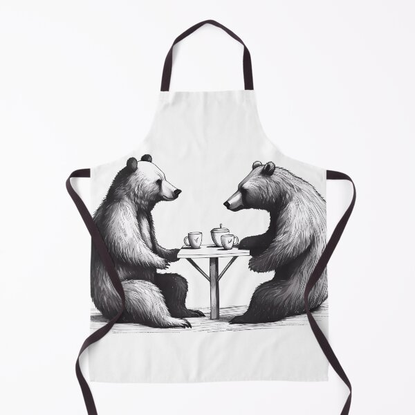 Item preview, Two grizzly bears sipping tea they stole from campers designed and sold by SingularityGeek.
