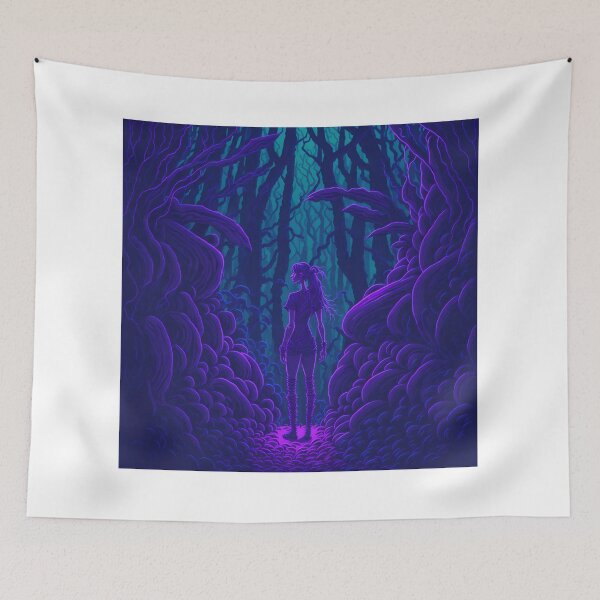 Item preview, The Glowing Jungle A Walk Among the Neon Trees designed and sold by RedArtG09.