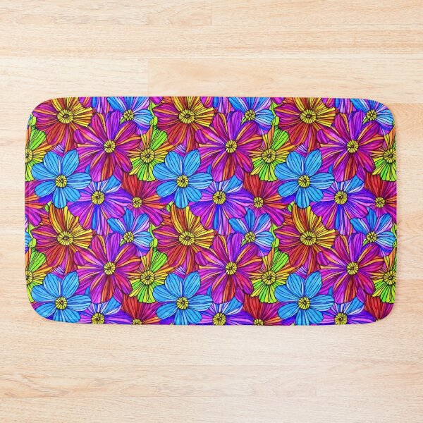 Item preview, Colorful flower pattern designed and sold by Pattrnz.