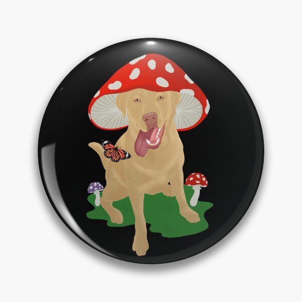 Item preview, Dudley Labrador Retriever Puppy Mushroom designed and sold by KantstandyaC.