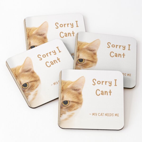Item preview, Sorry i cant my cat needs me designed and sold by TopStyles.