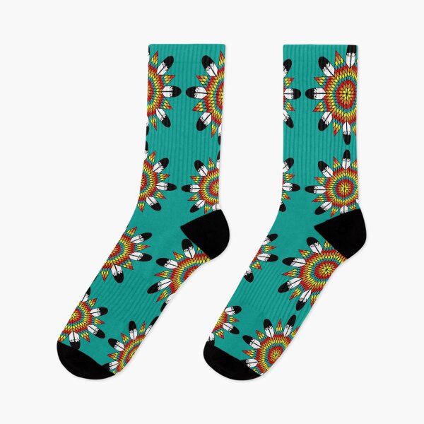 Aperçu de l'œuvre Quilt / Plume Turquoise Fire Star créée et vendue par JMWCD.