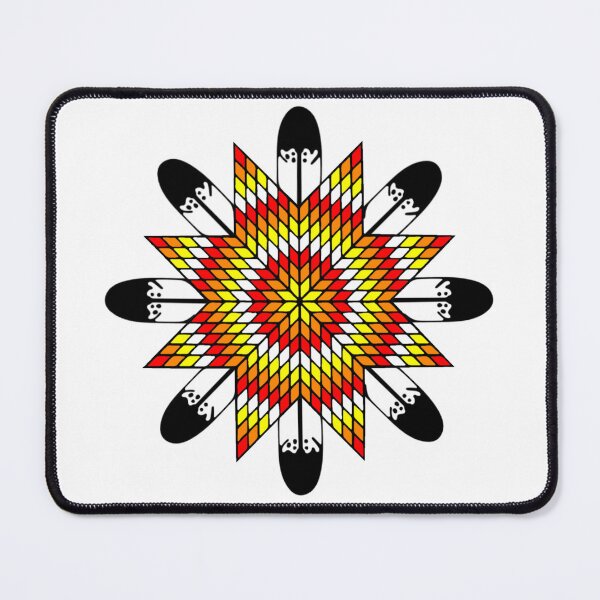 Item preview, White Fire StarQuilt / Feather designed and sold by JMWCD.