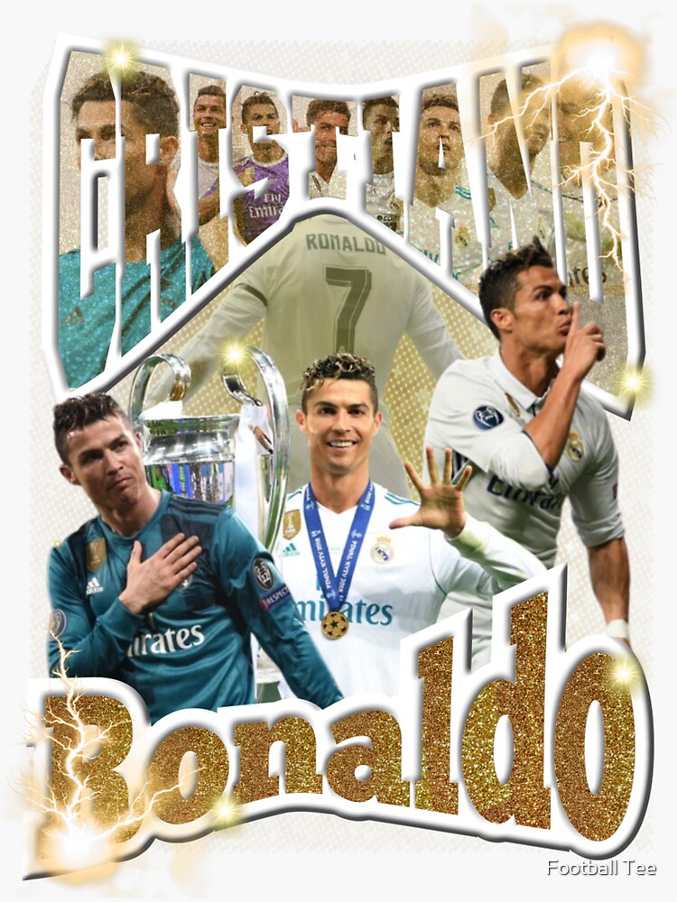 Cristiano Ronaldo Celebration Sticker Sticker for Sale by Football Tee