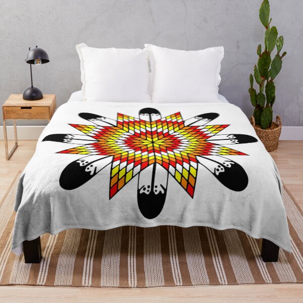 Item preview, White Fire StarQuilt / Feather designed and sold by JMWCD.