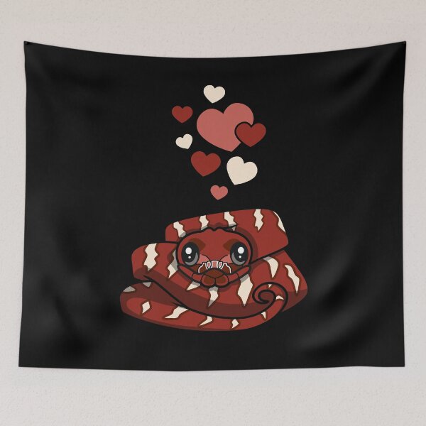 Item preview, Red Tree Boa With Hearts designed and sold by eternallygifted.