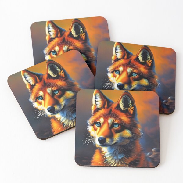 Item preview, Red Fox portrait, impasto, Ai Generated Art  designed and sold by ACC .