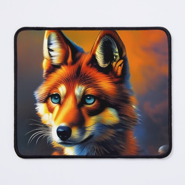 Item preview, Red Fox portrait, impasto, Ai Generated Art designed and sold by ACC .