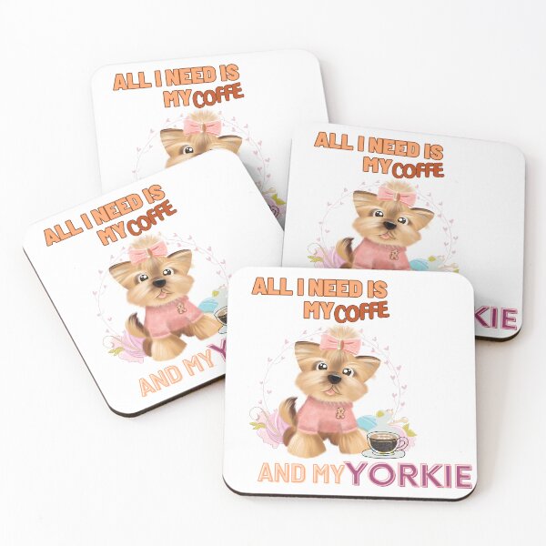 Item preview, All i need is coffee and my yorkie designed and sold by MeeksPrinTing.