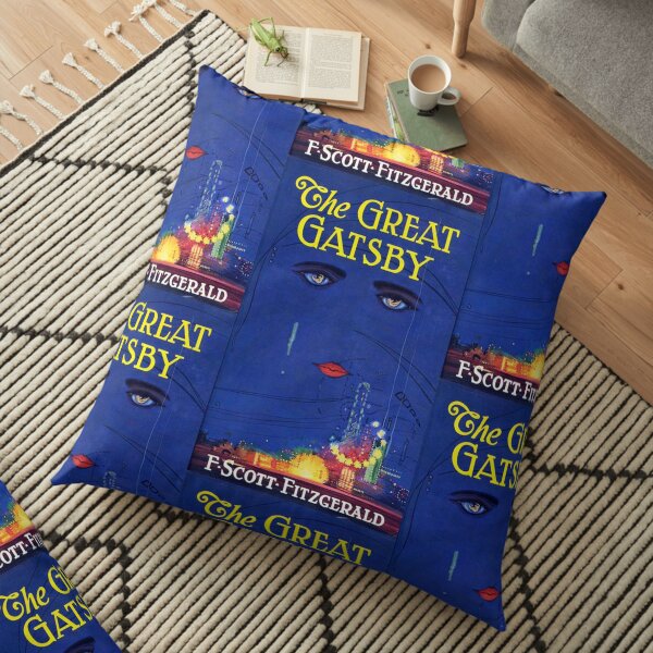 The Great Gatsby Print Floor Pillow
