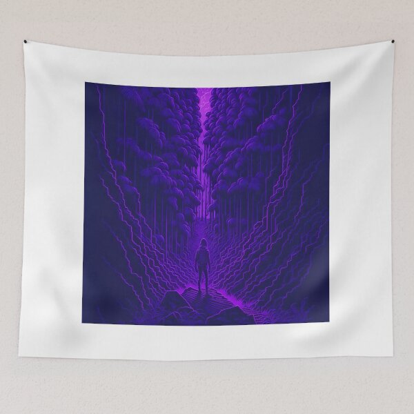 Item preview, The Radiant Jungle A Mystical Journey Through the Purple Jungle designed and sold by RedArtG09.
