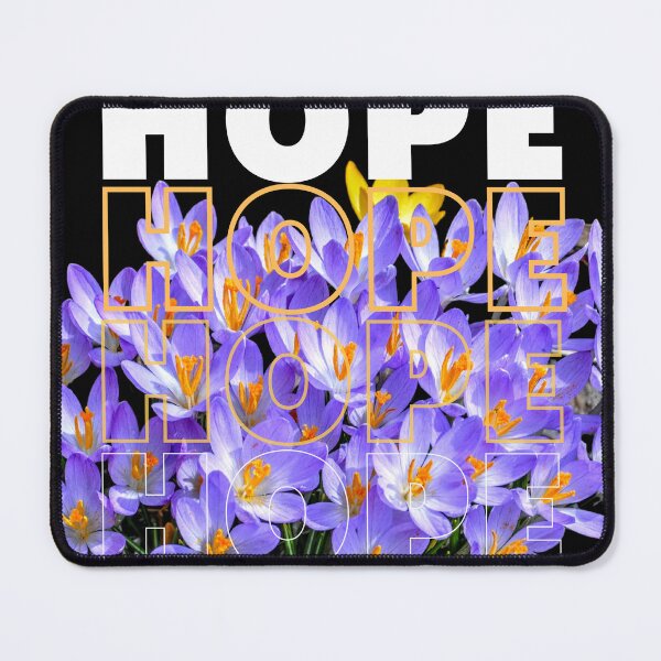 Item preview, HOPE BY YANNIS LOBAINA Purple  and Yellow flowers, first signs of spring!  designed and sold by Yannis Lobaina Art .