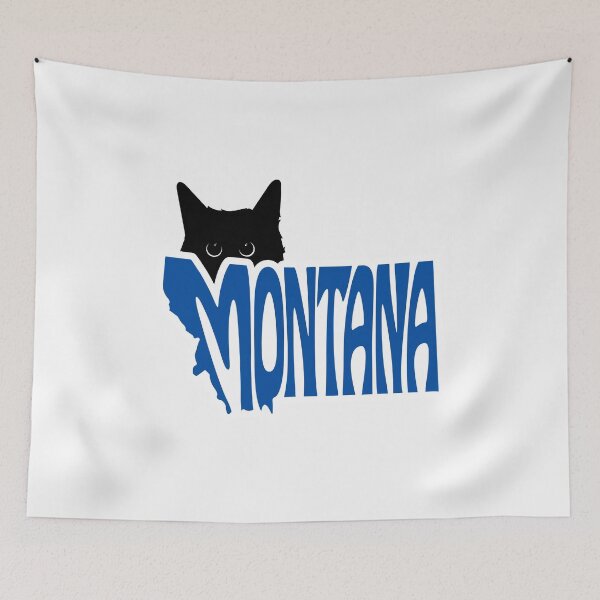 Item preview, Cat Loves Montana | State Pride Shirt for Pet Lovers designed and sold by GoblinBoutique.