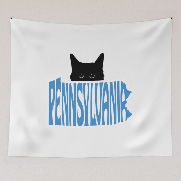 Item preview, Cat Loves Pennsylvania | State Pride Shirt for Pet Lovers designed and sold by GoblinBoutique.