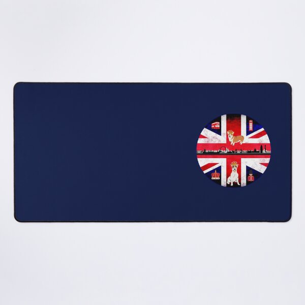 Item preview, Simple Coronation Design Featuring the London Skyline, Union Jack, A Corgi and King Charles Favourite Jack Russell both wearing crowns designed and sold by OByD.