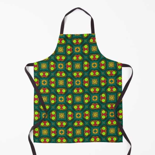 Item preview, Asymmetrical shapes maximalism design "yellow alien eyes" by Code03 designed and sold by Code03.