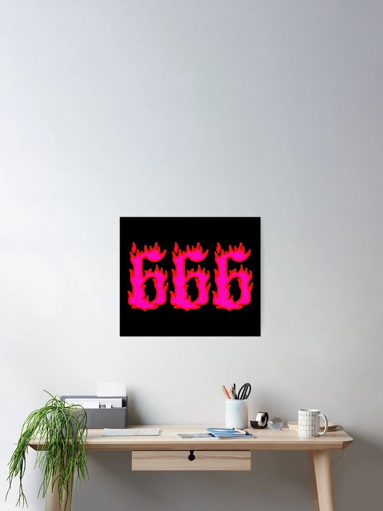 Aperçu 2 sur 3. Poster avec l'œuvre 666 créée et vendue par Riotinto.