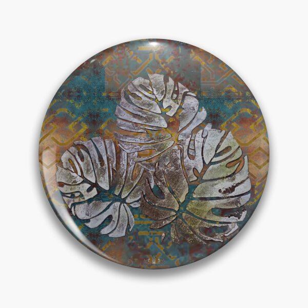 Item preview,  Giant philodendron floral motifs, murals designed and sold by CrisMor-Art.