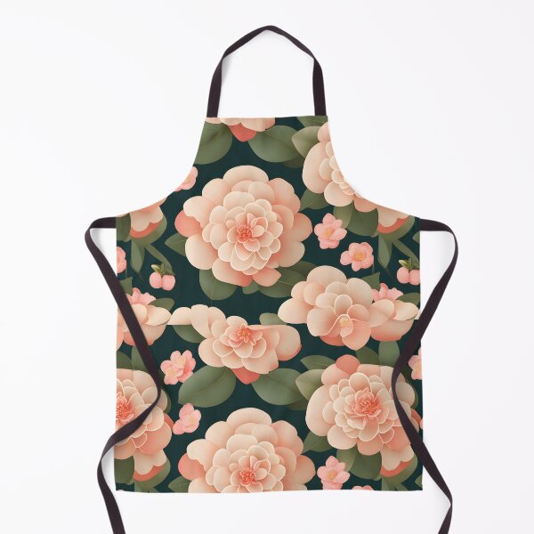Item preview, Pink and Green Camellia Flowers Floral Patterns designed and sold by Wonder Of Light.
