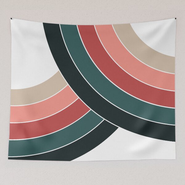 Item preview, Colorful double arches in retro style designed and sold by BattaAnastasia.